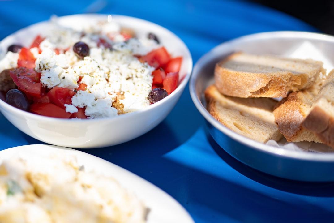 Greek Village Salad with Crusty Bread