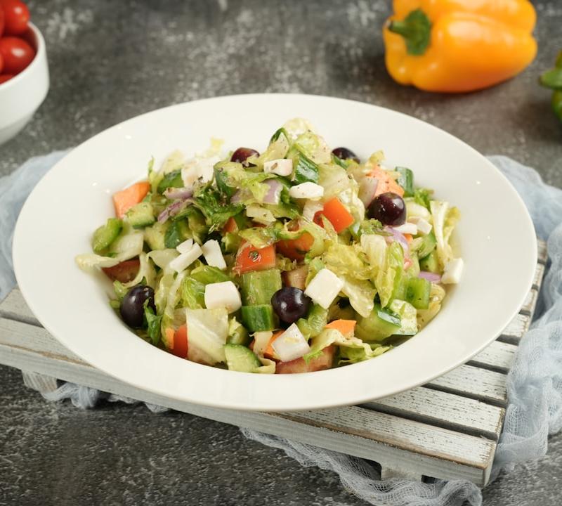 Greek Village Salad with Feta & Olives