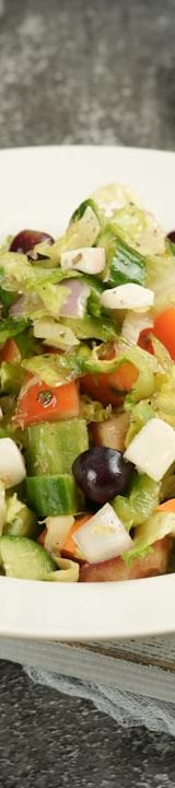 Greek Village Salad with Feta & Olives