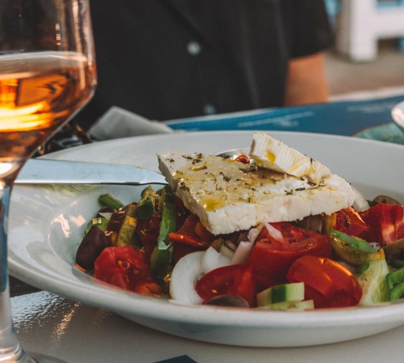 Greek Village Salad with Tzatziki