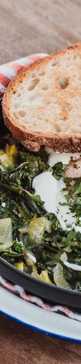 Green Shakshuka with Herbs & Eggs