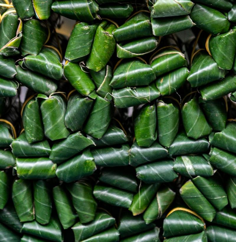 Grilled Beef in Betel Leaf Wraps