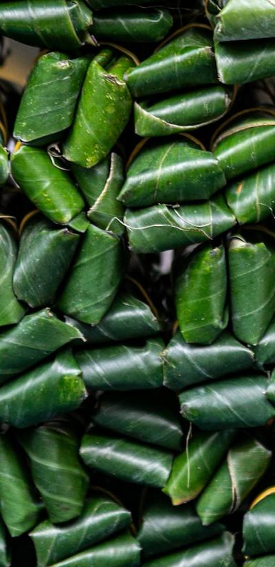 Grilled Beef in Betel Leaf Wraps