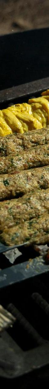 Grilled Beef & Chicken Kofta Skewers