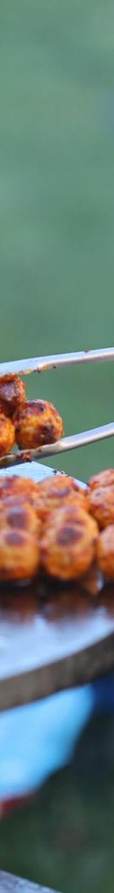 Grilled Beef Meatball Skewers