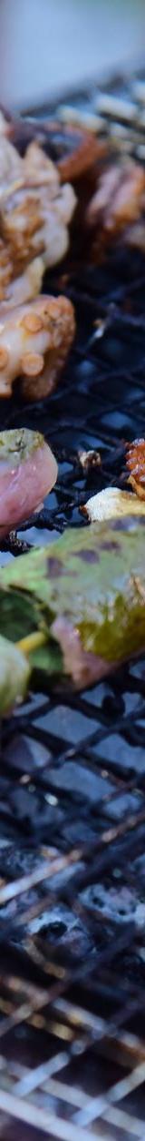 Grilled Beef & Octopus with Betel Leaves