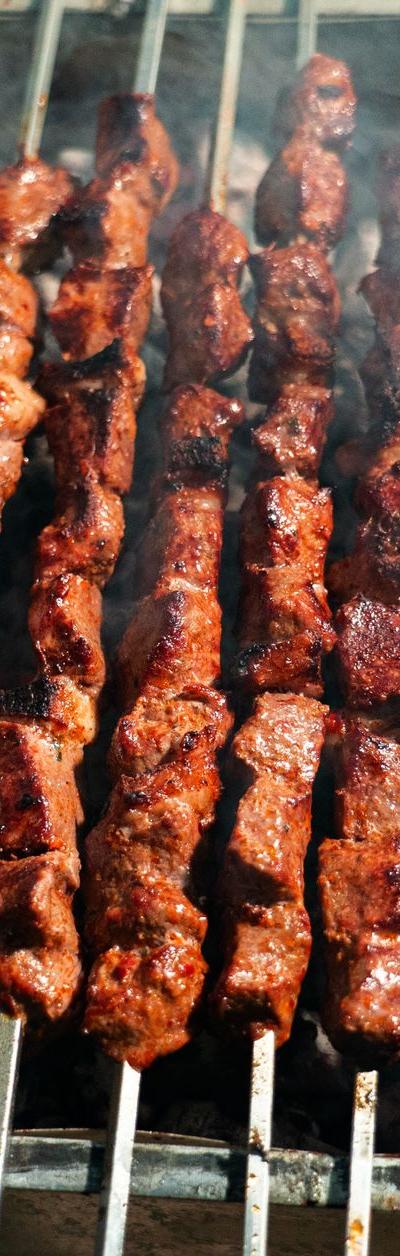 Grilled Beef Souvlaki with Tzatziki