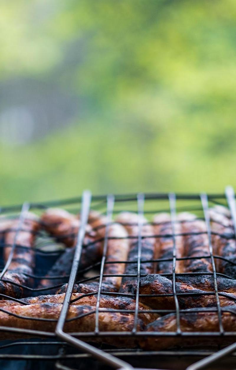 Grilled Boerewors with Burnt Onions