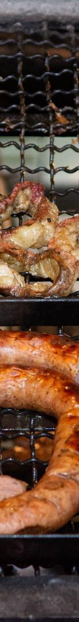Grilled Boerewors with Charred Onions