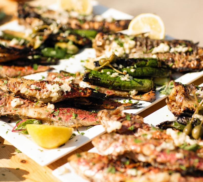 Grilled Branzino with Lemon & Herbs