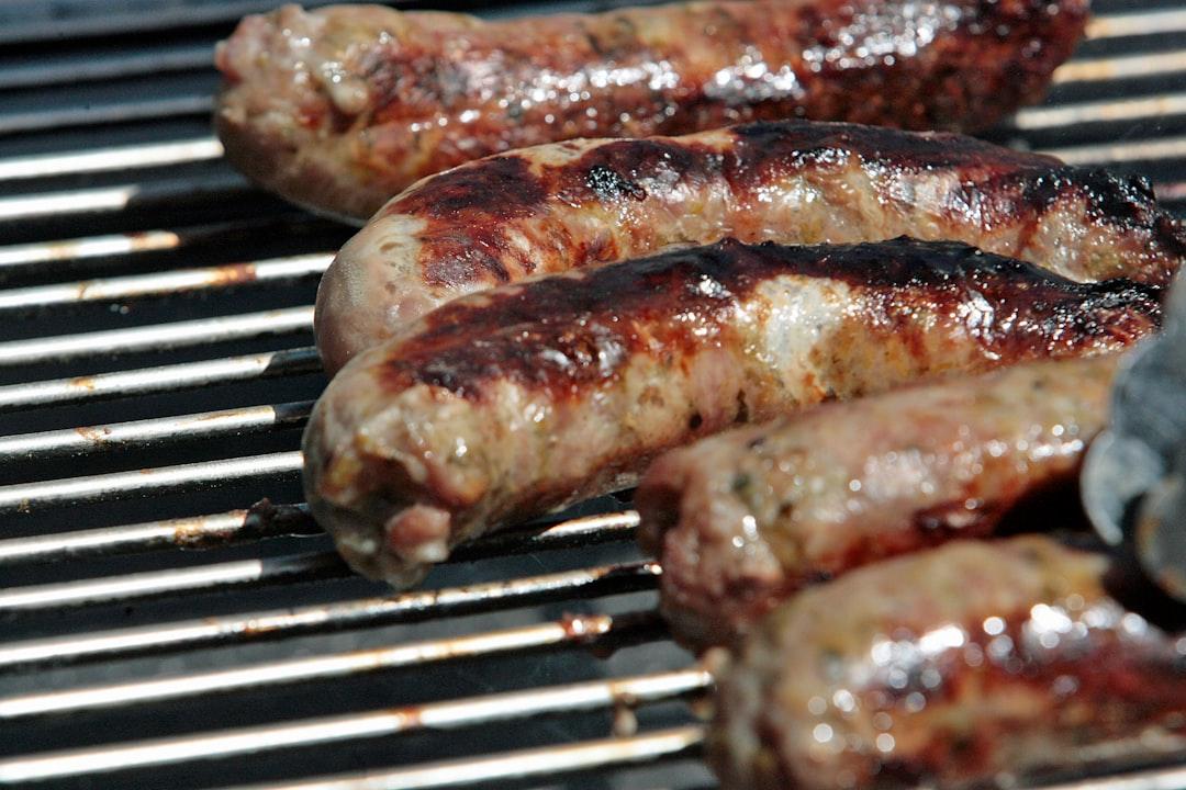 Grilled Bratwurst with Caramelized Onions & Sauerkraut