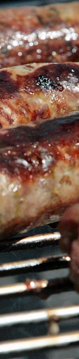 Grilled Bratwurst with Caramelized Onions & Sauerkraut