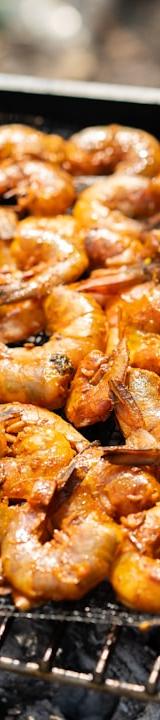 Grilled Butterflied Shrimp with Chili-Lime Butter