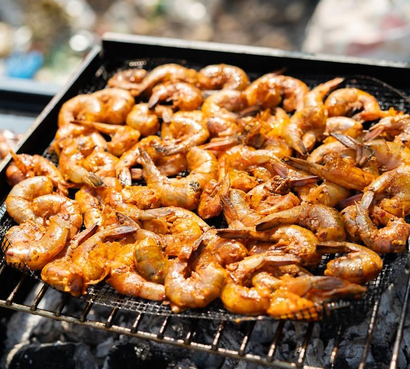 Grilled Butterflied Shrimp with Chili-Lime Butter
