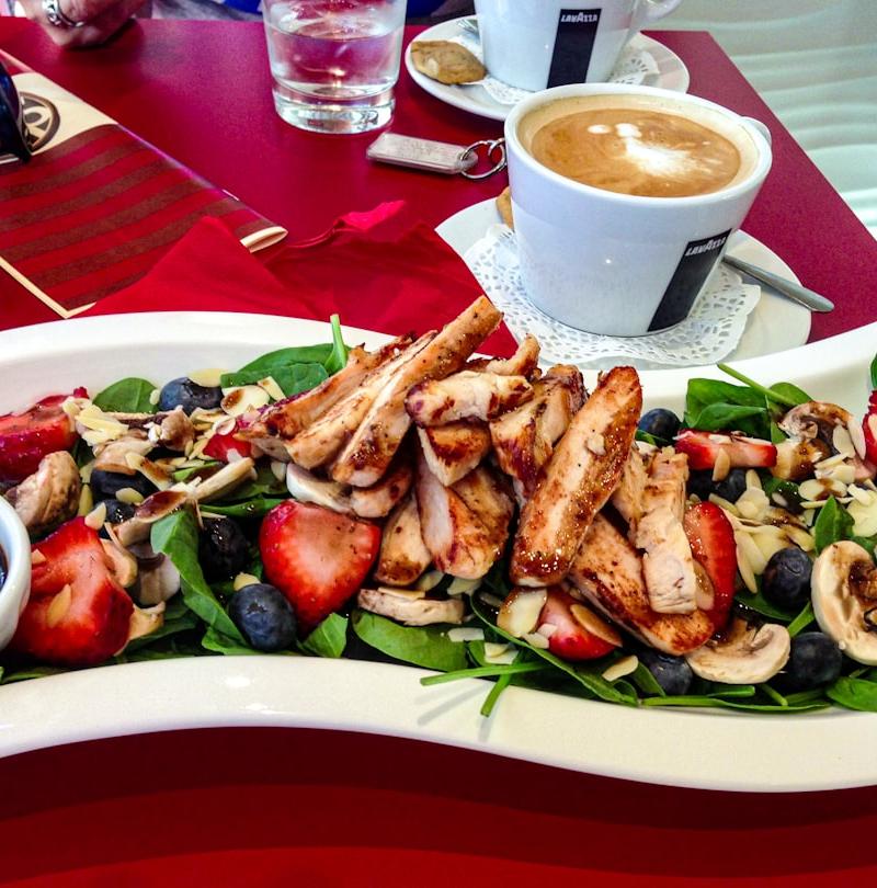 Grilled Chicken & Strawberry Spinach Salad