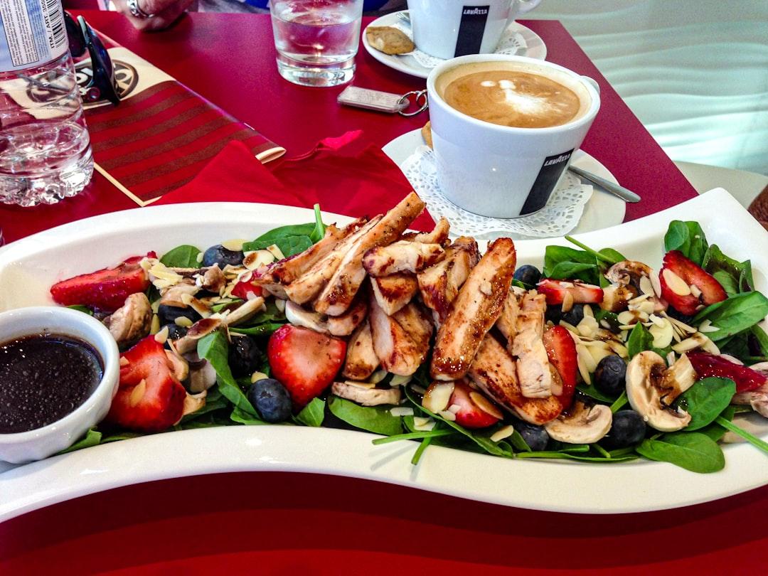 Grilled Chicken & Strawberry Spinach Salad