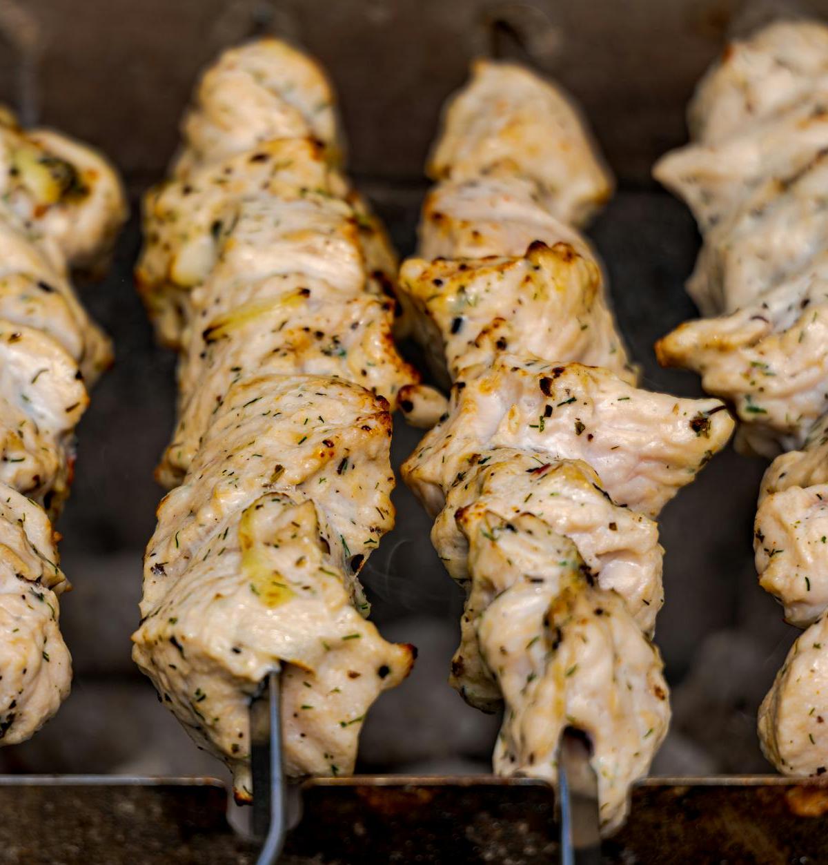 Grilled Lemon Chicken Souvlaki