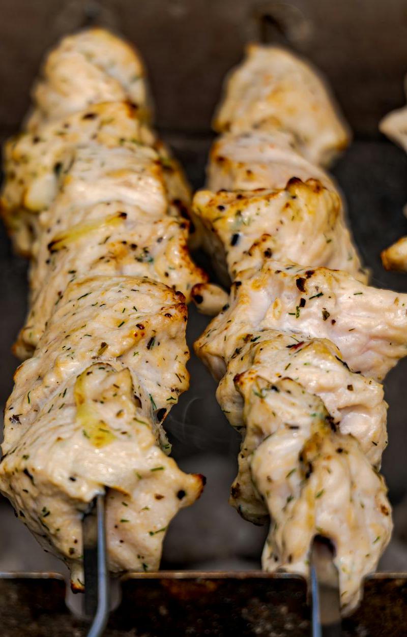 Grilled Lemon Chicken Souvlaki
