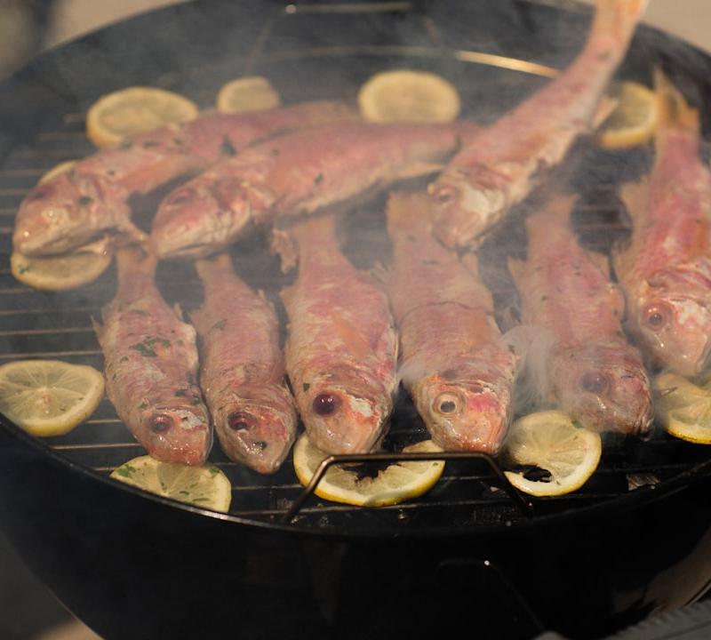 Grilled Lemon Fish with Herbs