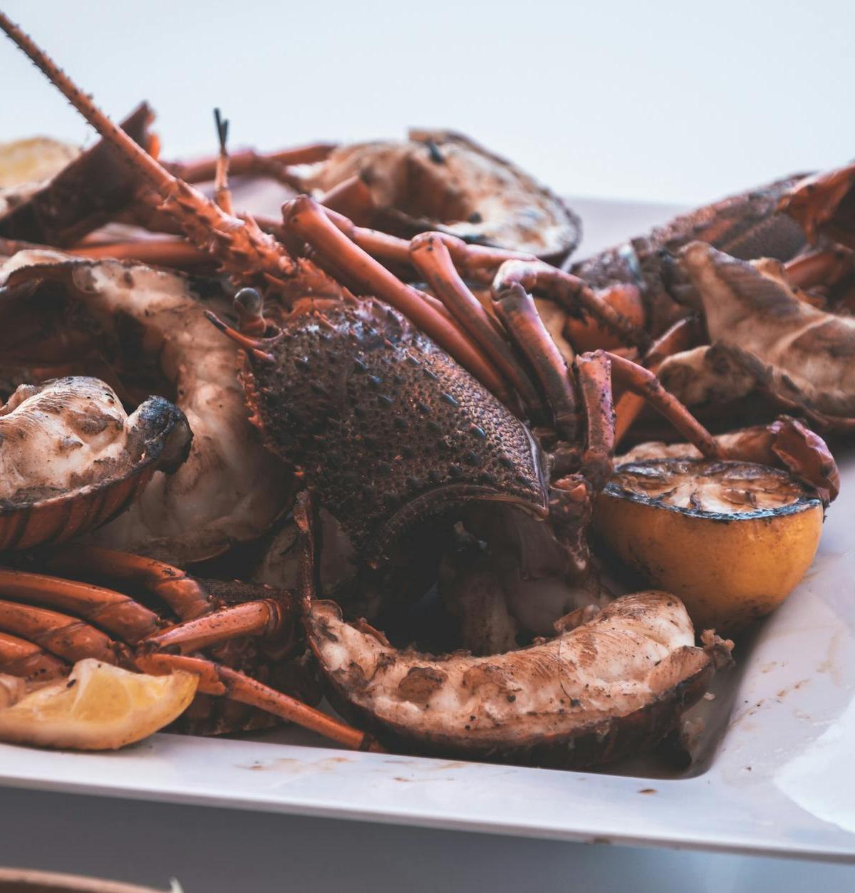 Grilled Lobster Tail with Garlic Butter & Lemon