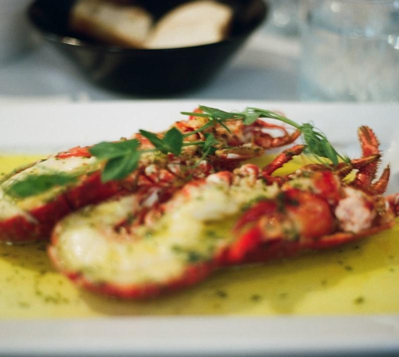 Grilled Lobster Tails with Garlic Butter