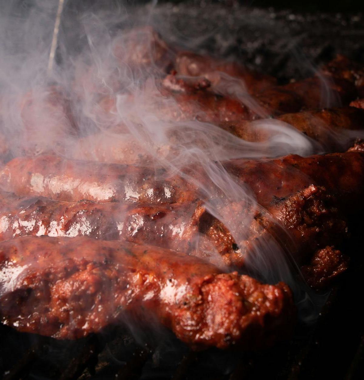 Grilled Merguez with Harissa Mayo