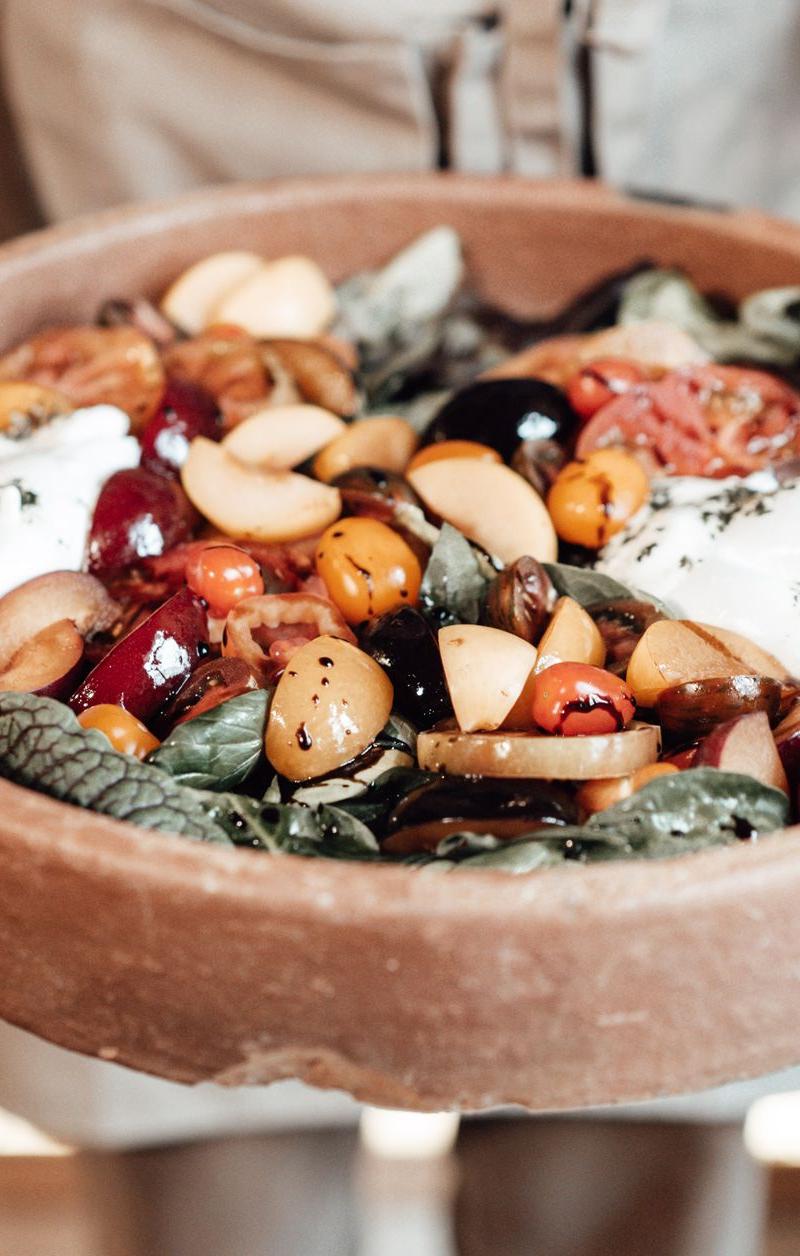 Grilled Peach & Burrata Salad