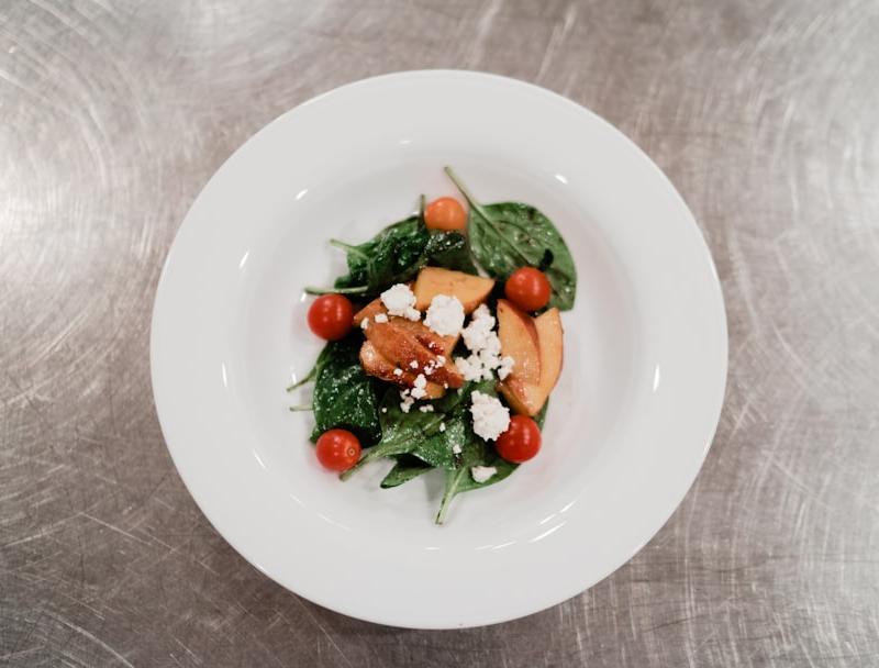 Grilled Peach Salad with Burrata