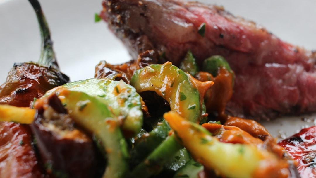 Grilled Picanha with Charred Peppers & Tomatoes