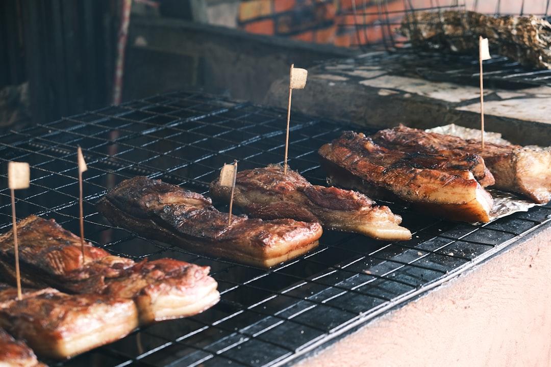 Grilled Pork Belly with Garlic & Vinegar