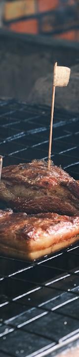 Grilled Pork Belly with Garlic & Vinegar