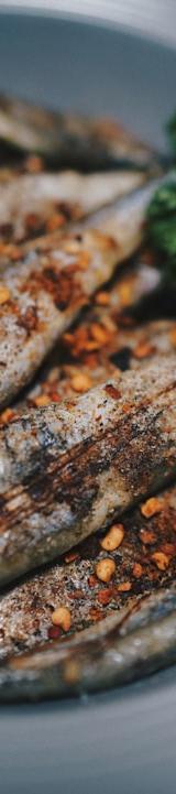 Grilled Sardines with Lemon & Coarse Salt