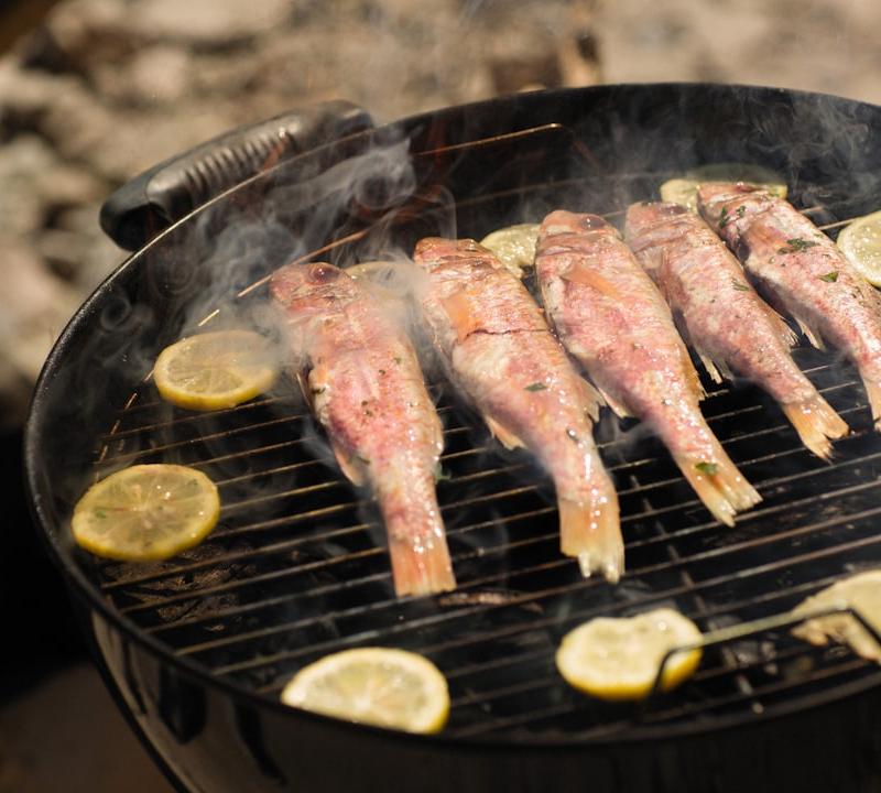 Grilled Sea Bream with Charred Lemon