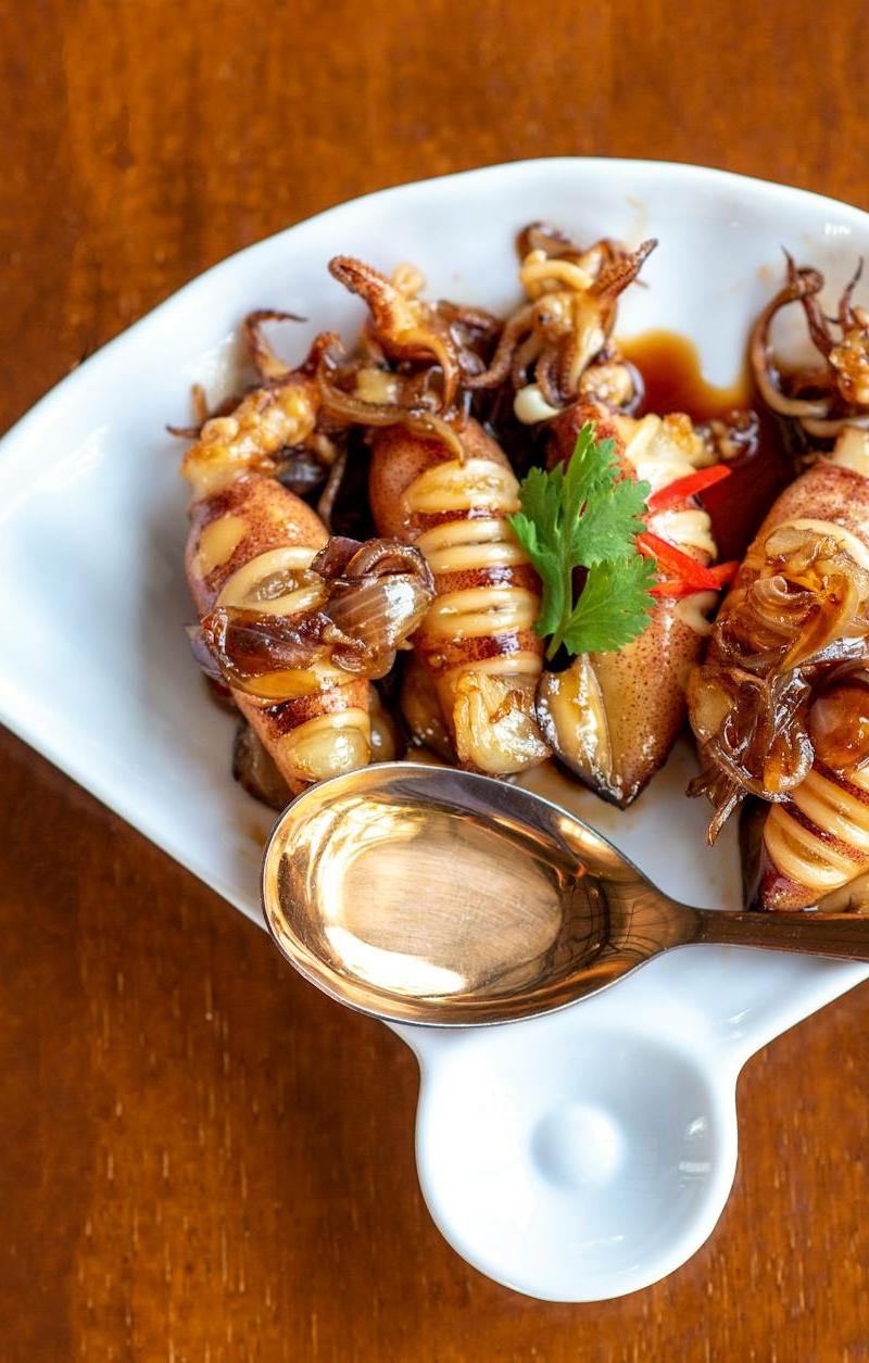 Grilled Squid with Soy Butter