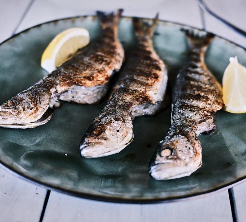 Grilled Tsipoura with Lemon & Oregano