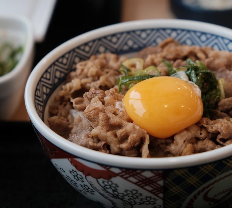 Gyudon with Onsen Egg
