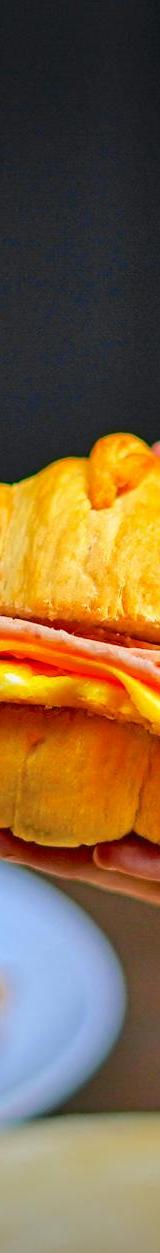 Ham, Egg & Cheese Croissant Breakfast