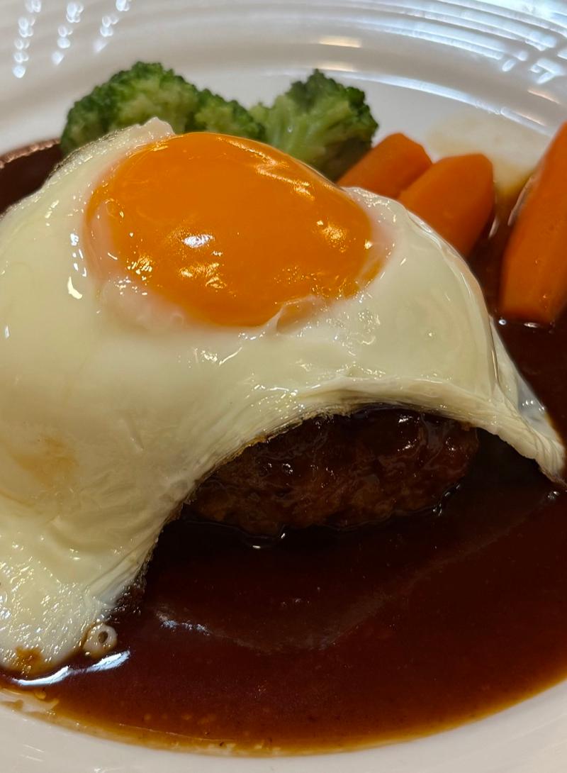 Hamburger Steak with Fried Egg