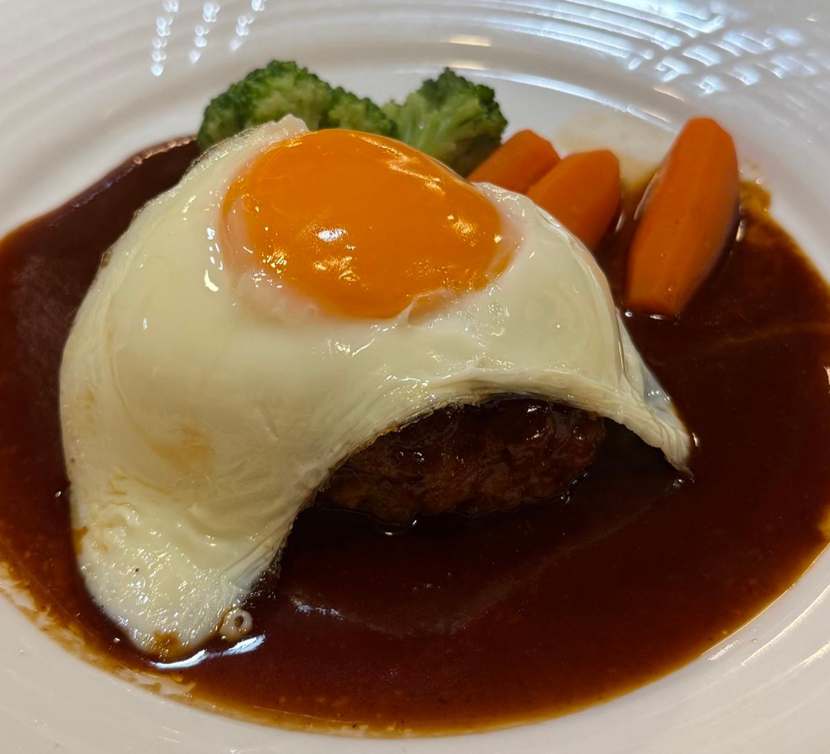 Hamburger Steak with Fried Egg