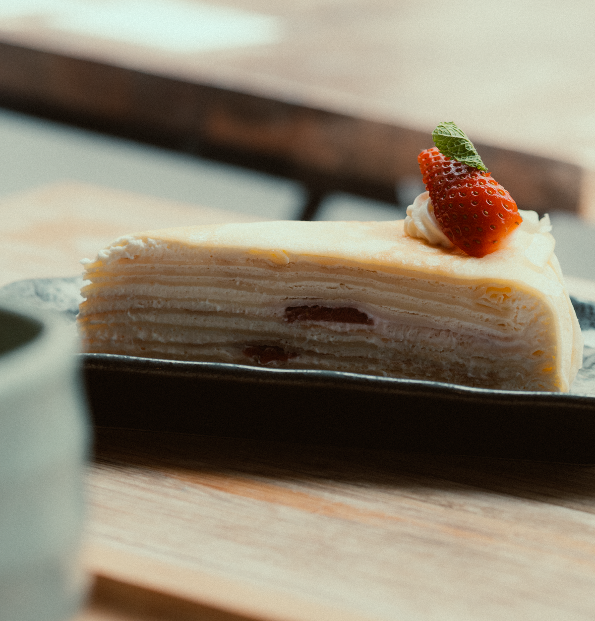Harajuku Crepes with Matcha & Strawberry