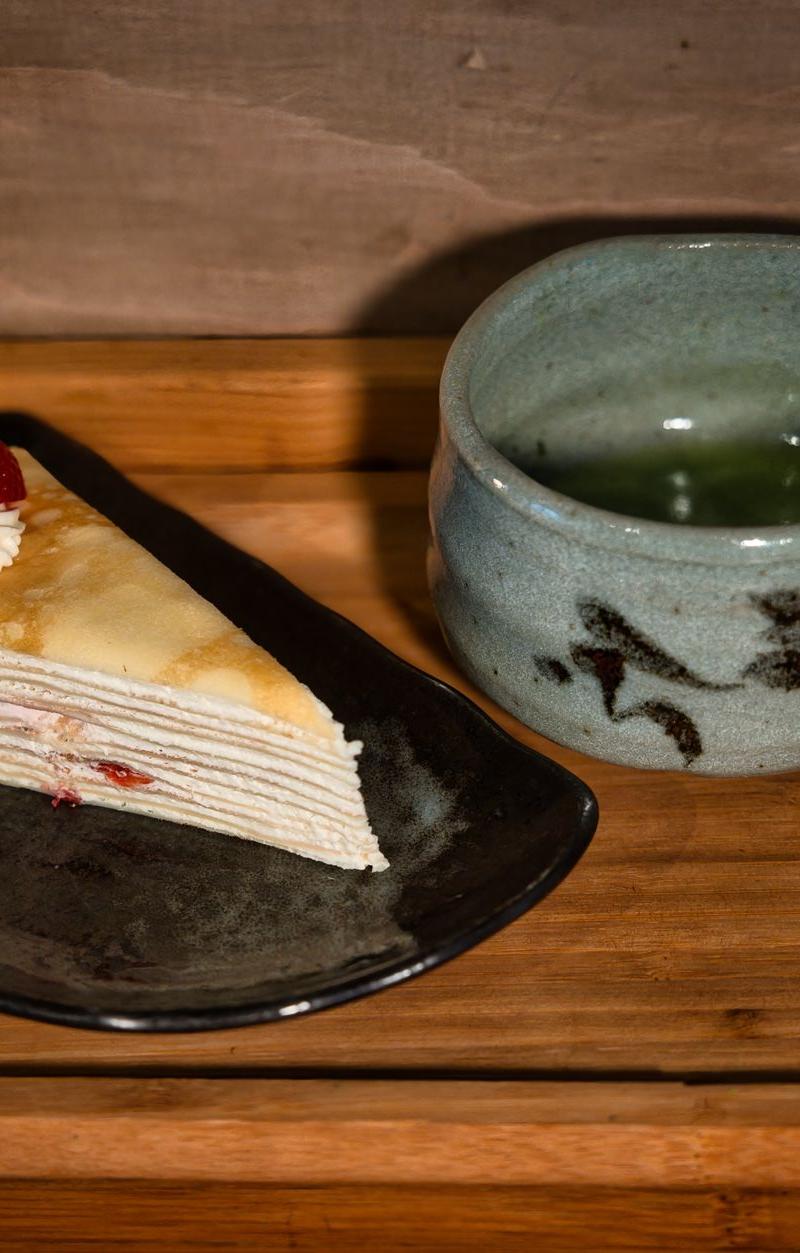 Harajuku Crepes with Matcha Cream & Fresh Fruit