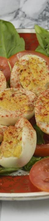 Hard-Boiled Eggs with Everything Seasoning
