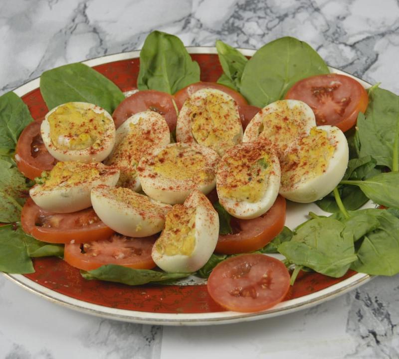 Hard-Boiled Eggs with Everything Seasoning