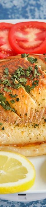 Harissa Fish with Charred Lemon