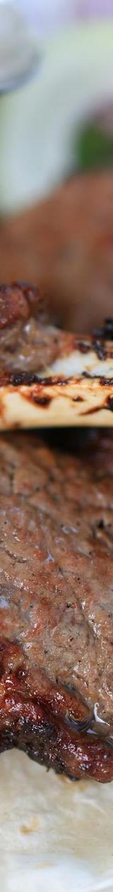 Harissa Lamb Chops with Charred Lemon