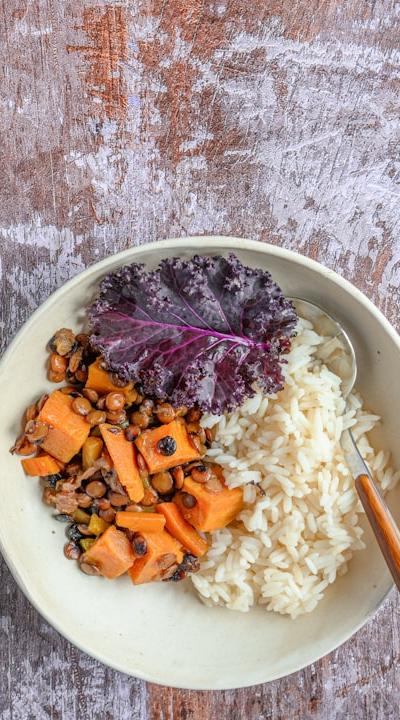Harvest Bowl with Crispy Chickpeas