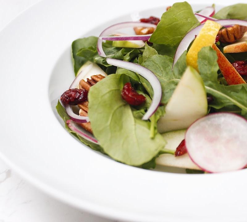 Harvest Salad with Apple & Crispy Shallots