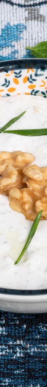 Haydari with Crispy Walnuts & Herbs