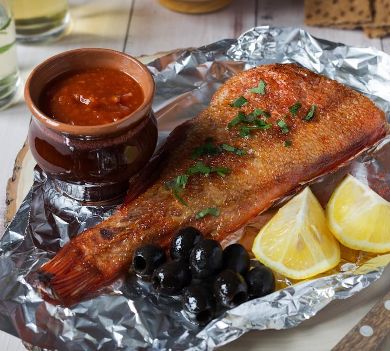 Herb-Crusted Mediterranean Fish