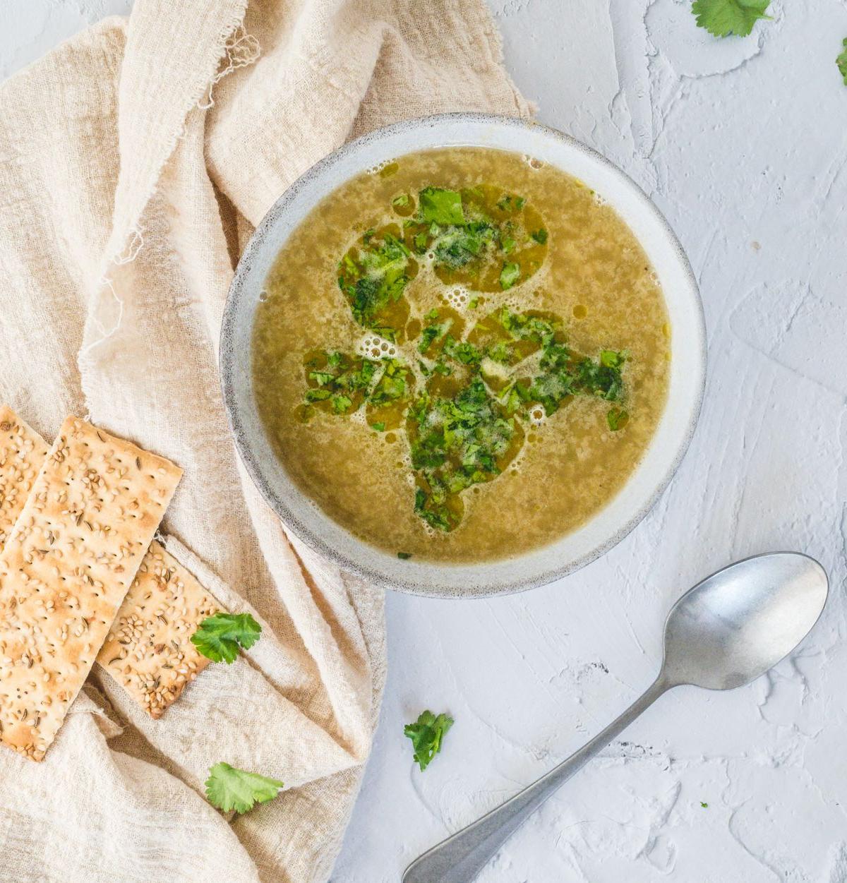 Herbed Freekeh Soup